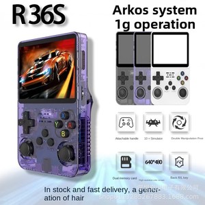 Nouvelle console de jeu <span class=keywords><strong>portable</strong></span> R36S open source 1G pour jeux rétro d'arcade classiques FC, <span class=keywords><strong>portable</strong></span> PSP, avec système d'exploitation ArkOS - Product Image 6