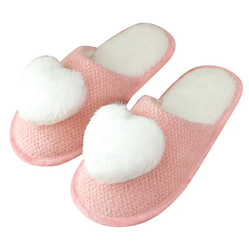 Cute Animal Slippers For Women Men Winter Warm Cotton Home Slippers Soft Plush Fleece Slip On House Slippers Shoe For Girl