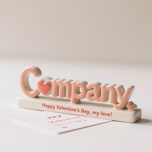 Cadeau personnalisé en céramique de bureau « Nom de l'entreprise ». Sculpture 3D Peinte à la Main <span class=keywords><strong>avec</strong></span> Logo, une Pièce Commémorative Haut de Gamme pour les Événements Clés - Product Image 4