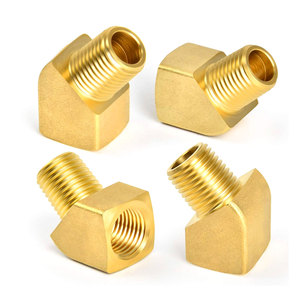 1/2 "NPT hembra X 1/2" NPT macho accesorio de tubería codo de <span class=keywords><strong>calle</strong></span> de 45 grados accesorio neumático de latón - Product Image 5