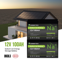 Batterie au sodium 12V 100Ah à cellules Na haute performance pour véhicules électriques, cabines et usage domestique solaire