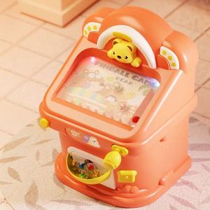 Máquina de Pinball de Vidrio con Diseño de Oso Adorable, Juego Electrónico de Mesa, Mini Pinball con Luces y Música para Niños - Product Image 1
