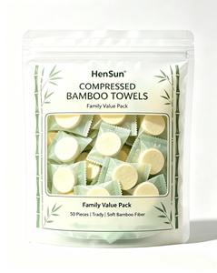 Disposable Compressed clean face hand towel bamboo Face Towel paper <b>Tablets</b> Soft tissue Nonwoven Customized - Product Image 1