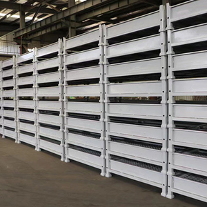 صندوق بمنصة نقالة قابل للطي قابل للتكديس قابل للطي ومسحوق مطلي بالزنك مطلي بالزنك للخدمة الشاقة حسب الطلب لتخزين البضائع في المستودعات - Product Image 3