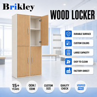 Armoire de rangement Brikley en panneau MDF de 16 mm d'épaisseur avec serrure à clé pour utilisation dans les centres sportifs