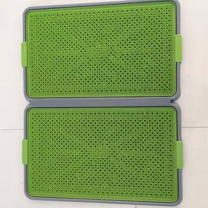 Çevre dostu taşınabilir yapay çim köpek lazımlık plastik Pet yavru eğitim Pet çiş pedleri çim yüzey ev eğitim tuvalet paspası - Product Image 4