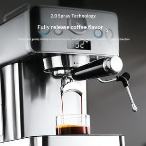 <span class=keywords><strong>Cafetera</strong></span> Eléctrica, Pequeña, Semiautomática, Estilo Italiano, Concentrada, 20 Bares, Espuma de Leche al Vapor, <span class=keywords><strong>Acero</strong></span> <span class=keywords><strong>Inoxidable</strong></span>, para Oficina, Enchufe Europeo/Estadounidense - Product Image 2