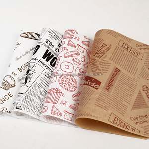 Papel de Envolver Alimentos Biodegradable con Logotipo Personalizado, Papel para Hamburguesas Impermeable, Papel Encerado Resistente al Aceite - Product Image 5