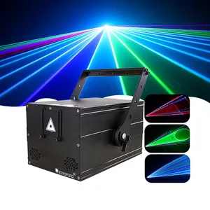 Proyector profesional de iluminación de escenario para club nocturno, miniluz láser de 1W-10W RGB, animación 3D a todo Color para Dj y discotecas