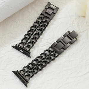 Correa de Reloj Metálica Personalizada de 20mm 22mm para Mujer, Estilo Vaquero de Lujo Ligero, Cadena de Acero Inoxidable, Popular para <span class=keywords><strong>Apple</strong></span> <span class=keywords><strong>Watch</strong></span> Series 9 5 <span class=keywords><strong>SE</strong></span> - Product Image 6