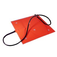 Tapis chauffant personnalisé à chaleur uniforme, en silicone flexible, pour réservoir de nettoyage industriel à ultrasons