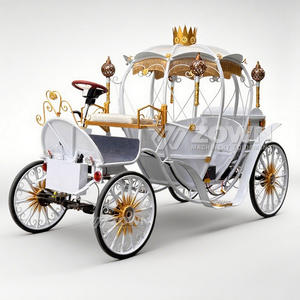 Özelleştirilmiş Elektrikli Külkedisi Düğün At Arabası Balkabağı Metal-Özel Taşıma Araçları Satılık - Product Image 3