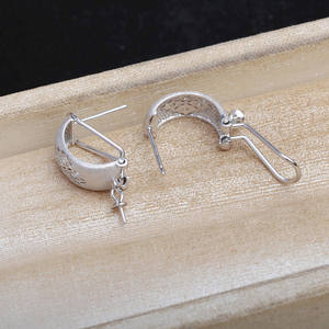 Pendientes de Plata S925 con Diseño de Copo de Nieve para Mujer, Borla Larga, Perla, Accesorios para DIY, Soporte Vacío, Componentes y Fornituras de Joyería 916 - Product Image 4