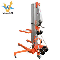 Ascenseur manuel léger de cargaison de poteau en aluminium 200 250 300 350 kg équipement pliable d'ascenseur de climatiseur de treuil de main