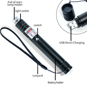 ตัวชี้เลเซอร์สีแดง650nm แบบมืออาชีพพร้อมระบบชาร์จโดยตรงแบบ USB | ลำแสงสีแดงที่มองเห็นได้ชัดเจนสำหรับการนำเสนอทางธุรกิจ - Product Image 4