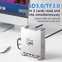 NKIWI 2025 Mini MAC Aluminium Docking Station Multifonction USB C Type C Hub avec 10Gbps NVME SSD Enclosure M4/M4 Pro