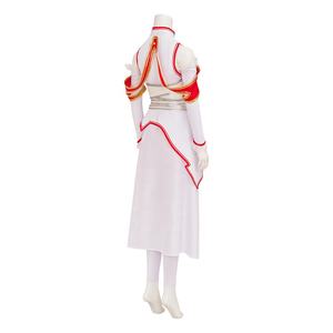 Ensemble de jupe uniforme rouge et blanche pour femme, costume de combat du personnage d'anime <span class=keywords><strong>Asuna</strong></span>, tenue de <span class=keywords><strong>cosplay</strong></span> pour Halloween - Product Image 3