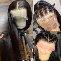 Perruques Lace Front HD de 30 à 40 pouces, lisses comme des baguettes, sans colle, en cheveux naturels Remy vietnamiens bruts, pré-épilées