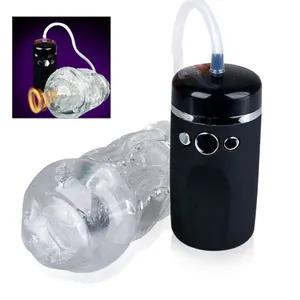 Masculino Masturbador Oral sex Vacuum Penis Pump Elétrica Macia Buceta Bolso Cup Forte Chupar Máquina Para Homens Masturbateur