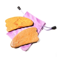 HZ Meilleure Vente Nouveau Peigne en Jade Blanc Planche de Gua Sha Faciale Griffe de Massage Corporel en Pierre de Mookaïte Outils de Massage Facial