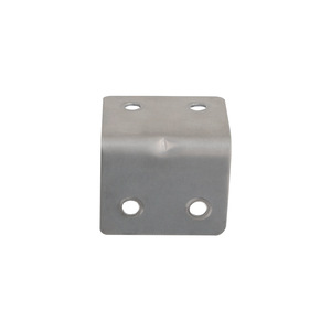 Soporte de esquina delgado de 4 orificios de acero inoxidable 28x28x35mm, 1mm de grosor, para conectores de soporte de estantes de muebles - Product Image 5