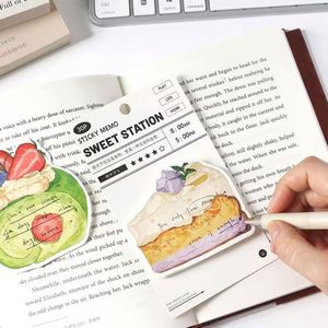 Self-Adhesive Customizable Special-Shaped Dessert Cake Theme <b>Memo</b> <b>Pads</b>-Beautiful Office Supplies for Learning Record <b>Memos</b> - Product Image 2