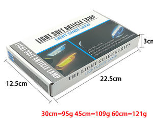 Lámpara de conducción de silicona suave con cuerpo de PVC ultrafino, luz blanca diurna con luces de neón para coches, efecto de luz amarilla - Product Image 4