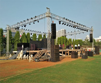 Structure de scène en aluminium 290x290mm pour concerts, événements, éclairage DJ portable, sonorisation, mariage, couverture de tente