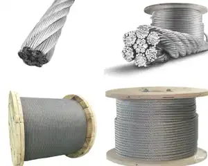Supply All Brand Elevator Parts Elevator Parts Flexible Elevator Stainless Steel Wire Rope Fasteners
