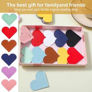 PU Leather Cute Heart <b>Bookmarks</b> Book Page Marker for Women-Teacher Appreciation & Best Friend <b>Gifts</b> Back to School - Product Image 4