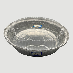 <span class=keywords><strong>Barquette</strong></span> et bol ronds en aluminium épais jetables pour friteuse à air, cuisson, pizza et barbecue - Product Image 2