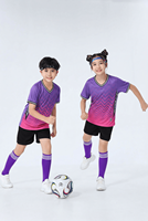 Seragam Latihan Sepak Bola Anak Muda Custom Print, Bahan Bernapas, Cepat Kering, Lengan Pendek untuk Musim Panas, Perkemahan Latihan Sepak Bola Junior