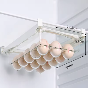 Cassetto estraibile retrattile divisorio divisorio per frigo appeso cesto di frutta cibo scatola <span class=keywords><strong>frigorifero</strong></span> croccante - Product Image 5