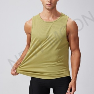 Gilet de sport personnalisé à séchage rapide pour marathon d'été, sans manches, pour hommes, course à pied, entraînement, basketball, fitness, coupe ample - Product Image 2