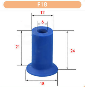 ซิลิโคน/NBR ซีรีส์ BL ถ้วยดูดสุญญากาศแบบหลายชั้น F18 F22 F26 F33 M5 G1/8 G1/4 M10 ข้อต่อเกลียว Y0731A - Product Image 4