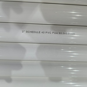 Tuyau d'eau en PVC haute pression certifié NSF SCH40 2" 4" 6" à extrémité plate, norme GB/T10002.1-2006, couleur blanche, pour tuyauterie de relevage EKK256 - Product Image 3