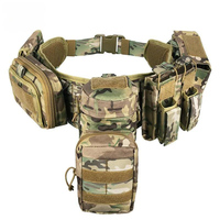 Ceinture tactique légère multifonctionnelle de camouflage pour activités de plein air, ensemble de cinq pièces, pour la chasse et l'alpinisme, ceinture de sécurité tactique