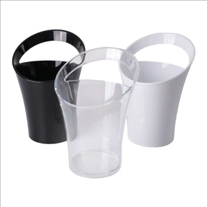 FSE 4L secchiello ghiaccio Bar birra <span class=keywords><strong>Champagne</strong></span> secchiello per il ghiaccio in plastica trasparente vasca per bevande con manico