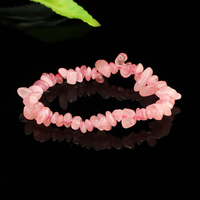 Juanyu Cristal Stretch Perles Améthyste Quartz Rose Chakras Bracelets En Gros Irrégulier Gravier Naturel Bracelet De Pierres Précieuses