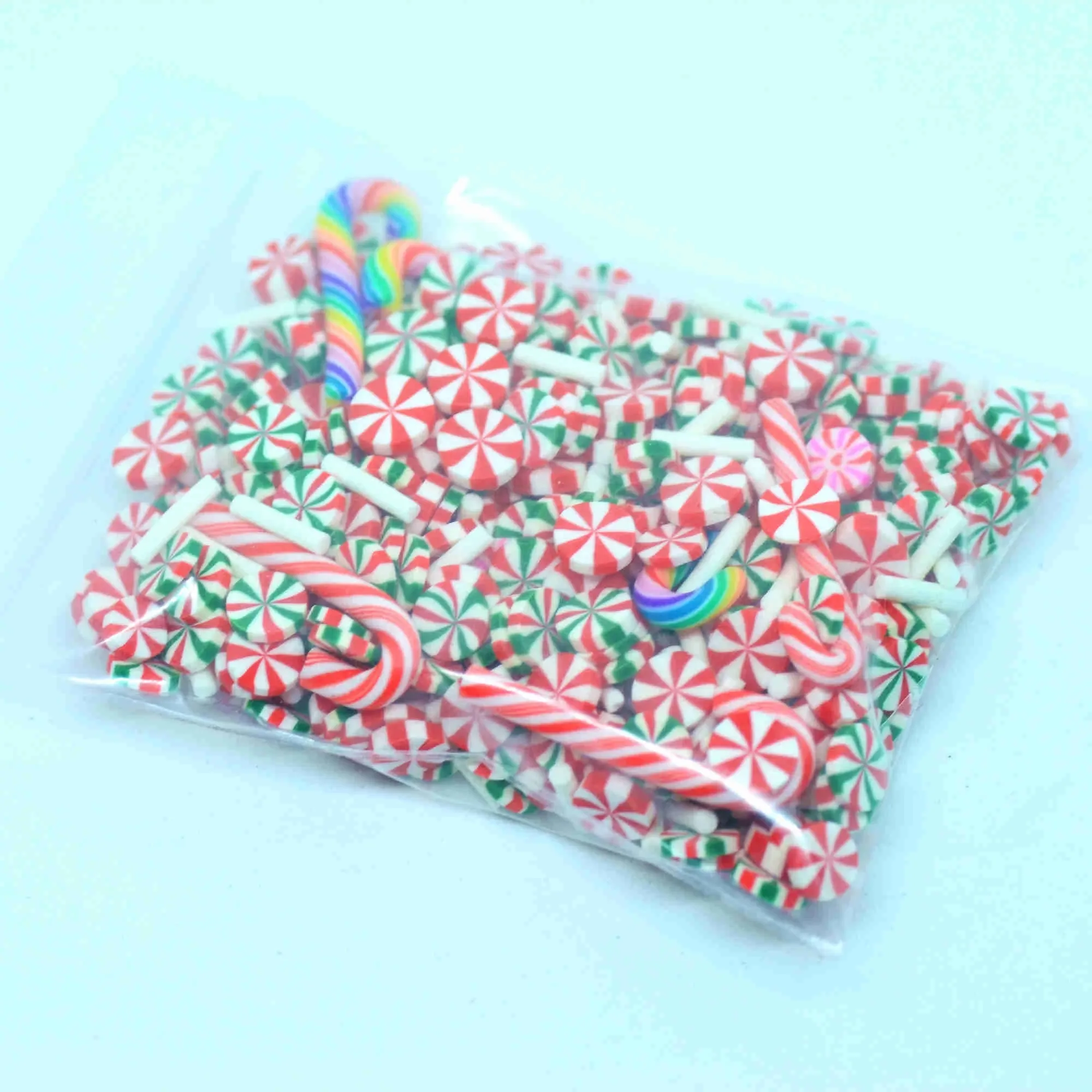 20g Christmas Color Decoration Sprinkles Polymer Clay Mixed Party Decoration Confetti-Slime Playing Supplements-Not Edible