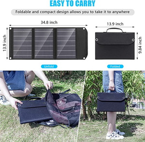 Wholesale Waterproof 30W Foldable Travel and Campning <b>Portable</b> <b>Solar</b> 915F Travel Home Car Accessories 915F - Product Image 4