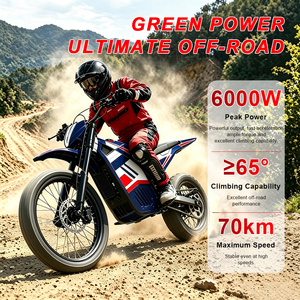 Moto électrique 72V pour adultes, moto tout-terrain à batterie pour la conduite en extérieur, fournisseur OEM de vélos électriques pour les concessionnaires - Product Image 2