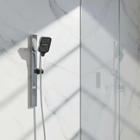 Douche pluie simple avec valve en laiton, design moderne, fixation murale pour hôtel, appartement, usage domestique