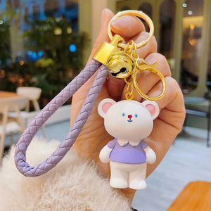 2024 New Arrival Promotion Gifts Kawaii Cute Cartoon Bear Soft PVC 3D <b>Custom</b> Logo <b>Keychain</b> - Product Image 5