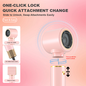 Escova Secadora de Cabelo de Alta Velocidade 5 em 1: Modela, Alisa, Sopra e Volumiza com Motor BLDC de 110.000 RPM e Baixo Ruído – Kit de Ferramentas de Estilização - Product Image 6