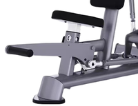 Presse à épaules commerciale en acier avec assise, sécurisée, durable, réglable, à charge libre, équipement de gym OBS ST059, capacité 270 kg