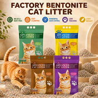 Litière agglomérante écologique sans poussière à base de bentonite, sable sanitaire pour chats avec contrôle des odeurs, parfumée pour les distributeurs