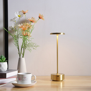 Hiện đại sang trọng nhôm LED bảng đèn không dây điều khiển cảm ứng Dimmable xách tay cạnh giường nhà hàng pin-có thể sạc lại E14 bóng đèn - Product Image 1