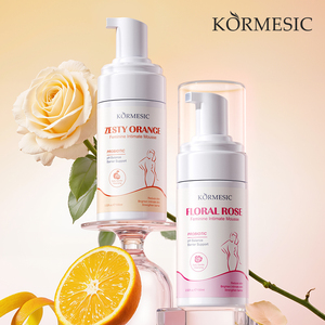 Kormesic Bpom Certifié OEM 100ml Mousse Nettoyante Intime Probiotique Rose Agrumes pour Femme Soin Naturel Yoni - Product Image 1