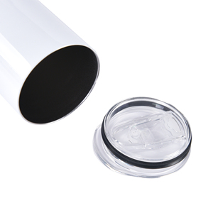 Mỹ Trung Quốc Kho 20 Oz Ounce Thép Không Gỉ Trắng Skinny Thẳng Thăng Hoa Trống Cốc Cách Điện 20 Oz Với Rơm - Product Image 4